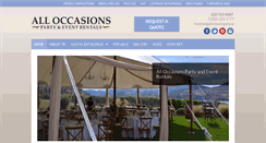 Desktop Screenshot of alloccasionspartyrent.com
